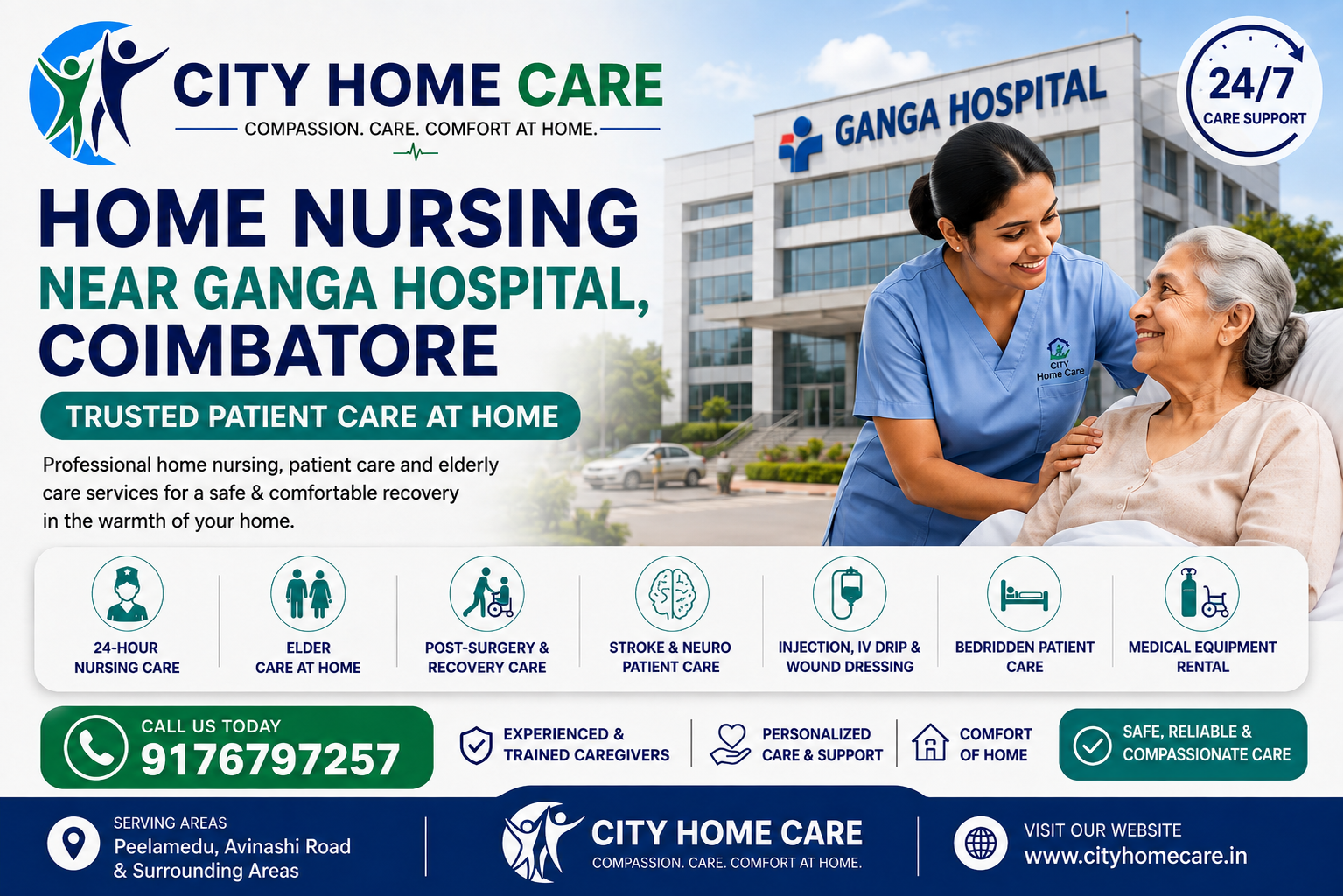 7 Signs Your Elderly Parent May Need Home Care Near Ganga Hospital, Coimbatore